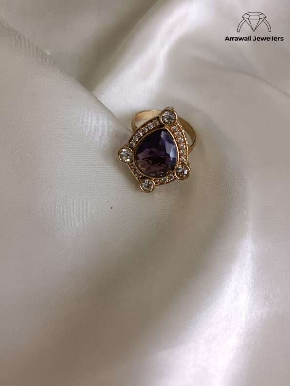 Elegant Gold-Plated Statement Ring